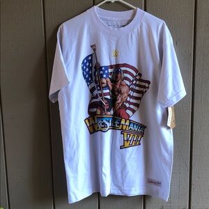 Mitchell & Ness White WrestleMania Graphic Tee